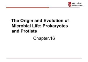 2016 일반생물학 Ch.16 Prokaryote