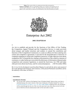 The Enterprise Act 2002 (Super-Complaints to Regulators) Order 2003 (S.I