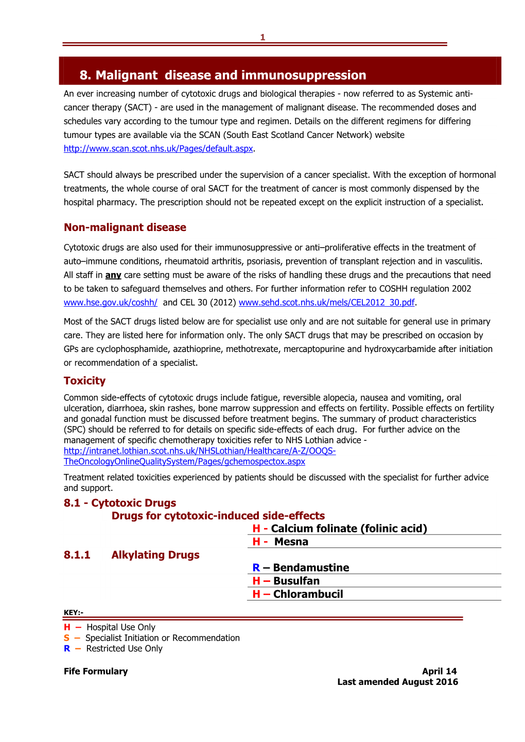 8. Malignant Disease and Immunosuppression