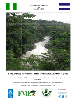 A Preliminary Assessment of the Context for REDD in Nigeria