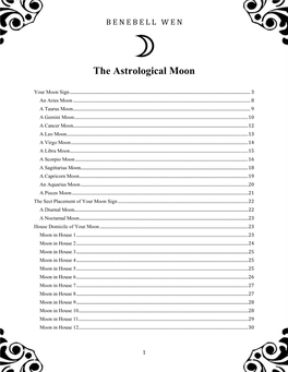 Learning About Your Moon Sign by Benebell