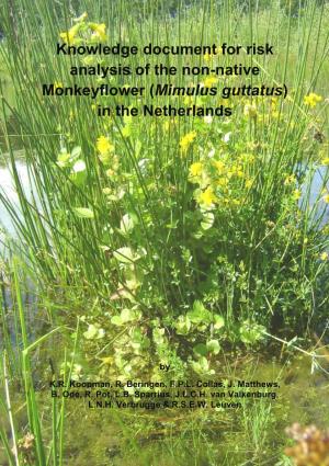 Knowledge Document for Risk Analysis of the Non-Native Monkeyflower (Mimulus Guttatus) in the Netherlands