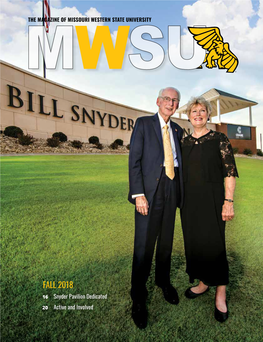 FALL 2018 16 Snyder Pavilion Dedicated