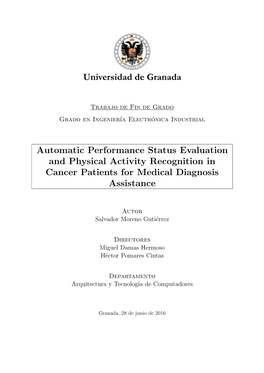 Automatic Performance Status Evaluation and Physical Activity Recognition in Cancer Patients for Medical Diagnosis Assistance