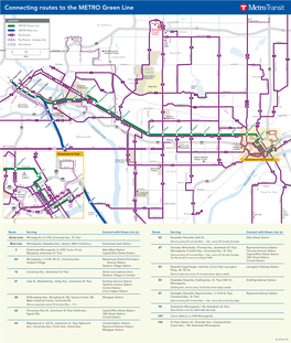 Connecting Routes to the METRO Green Line LITTLE CANADA
