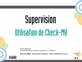 Supervision Utilisation De Check-MK