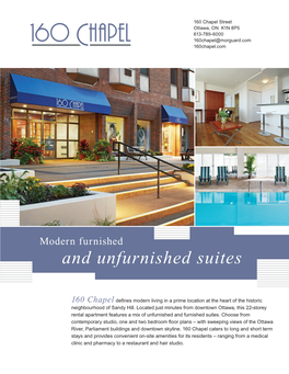 Modern Furnished and Unfurnished Suites