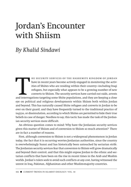 Jordan's Encounter with Shiism