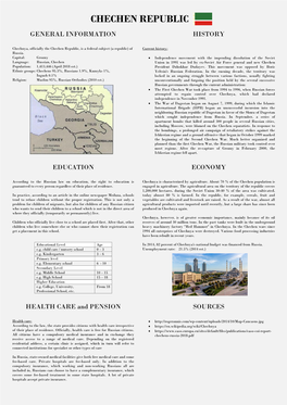 Chechen Republic General Information History