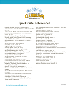 Sports Site References