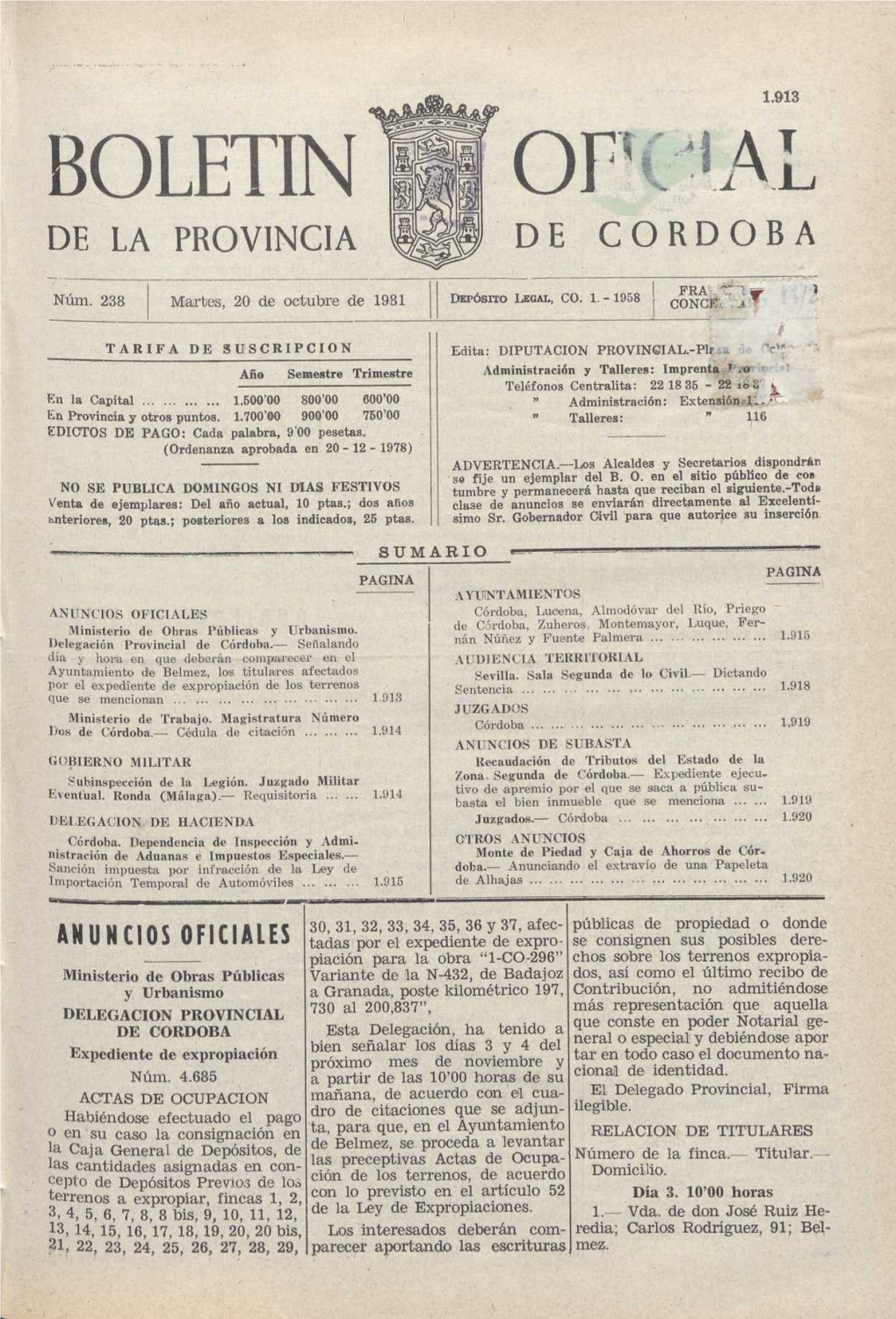 De La Provincia De Cordob A