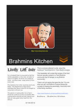 Brahmins Kitchen