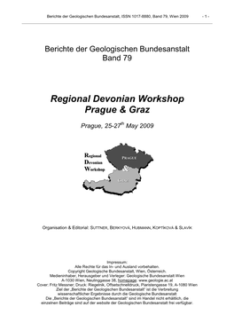 Regional Devonian Workshop Prague & Graz