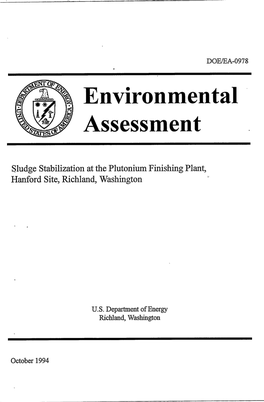 Sludge Stabil: Hanford Site, Zation at the Plutonium Finish