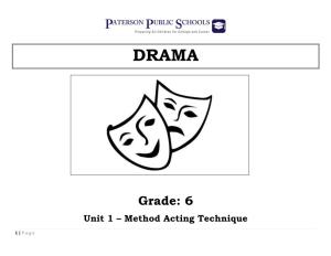 Drama Grade 6 Unit 1.Pdf