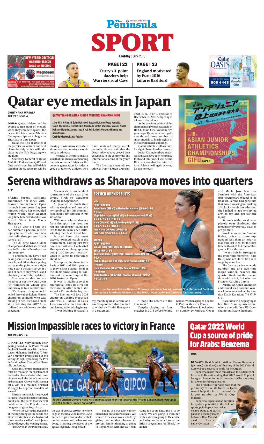 Qatar Eye Medals in Japan