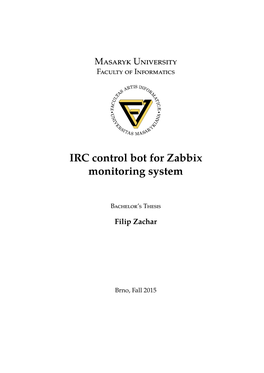 IRC Control Bot for Zabb Monitoring System