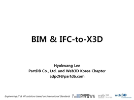 BIM & IFC-To-X3D