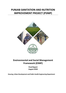Environmental and Social Management Framework (ESMF) Final Report August 2018