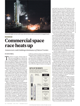 Commercial Space Race Heats Up