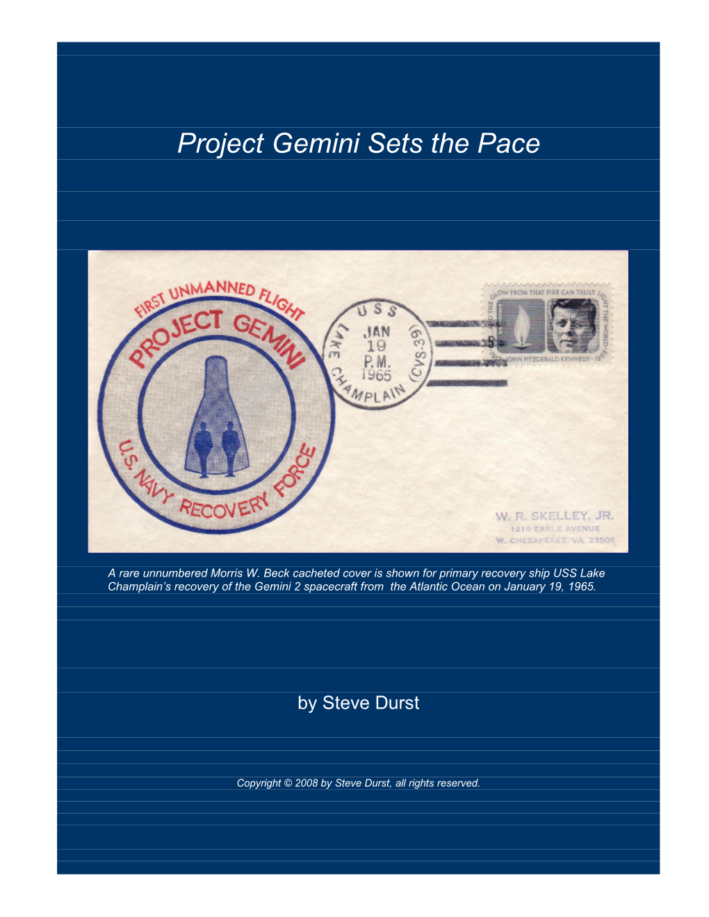 Project Gemini Sets the Pace