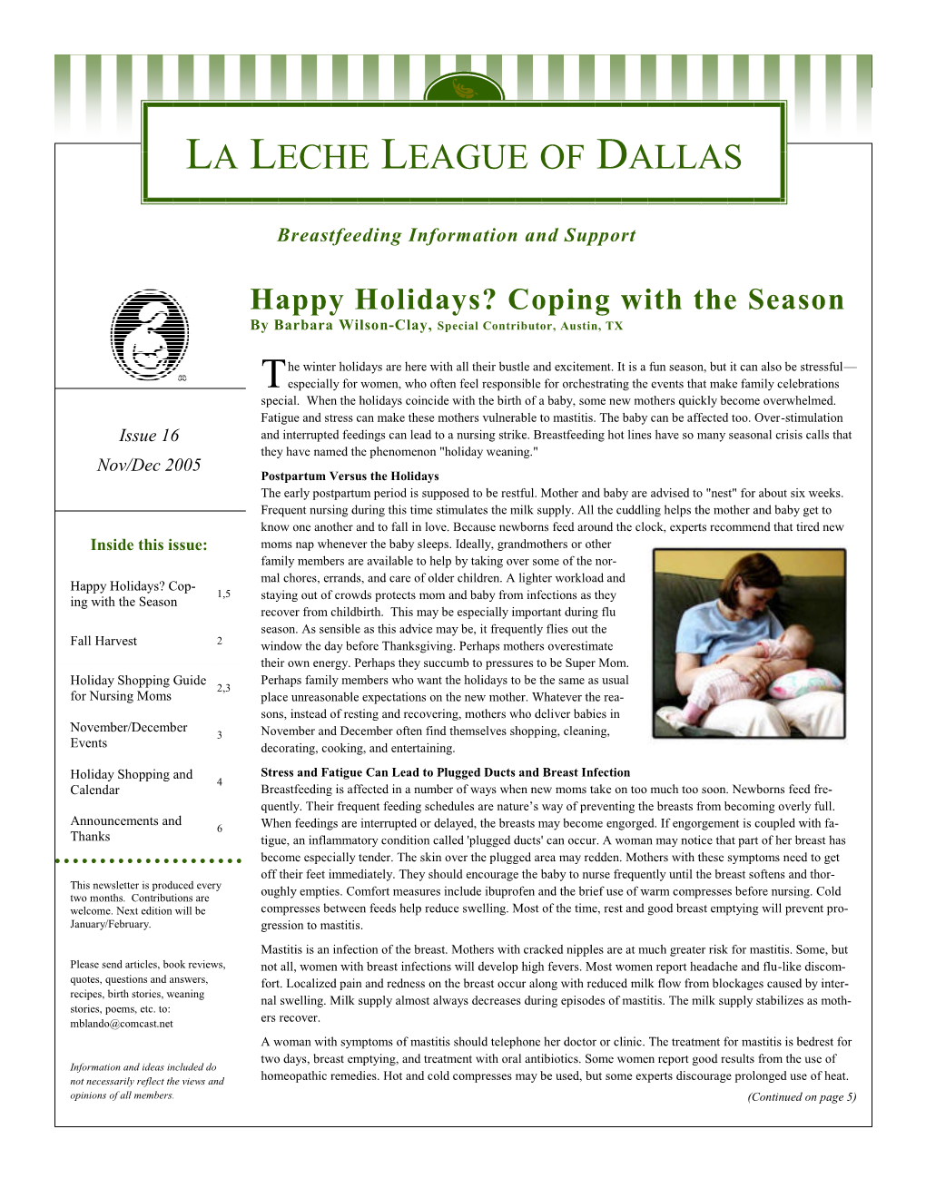 LLL Newsletter Nov Dec 05