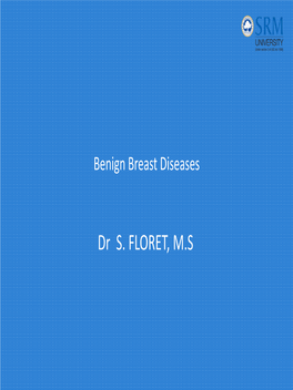 Benign Breast Diseases