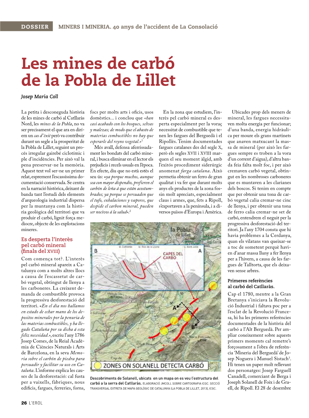 Les Mines De Carbó De La Pobla De Lillet Josep Maria Coll