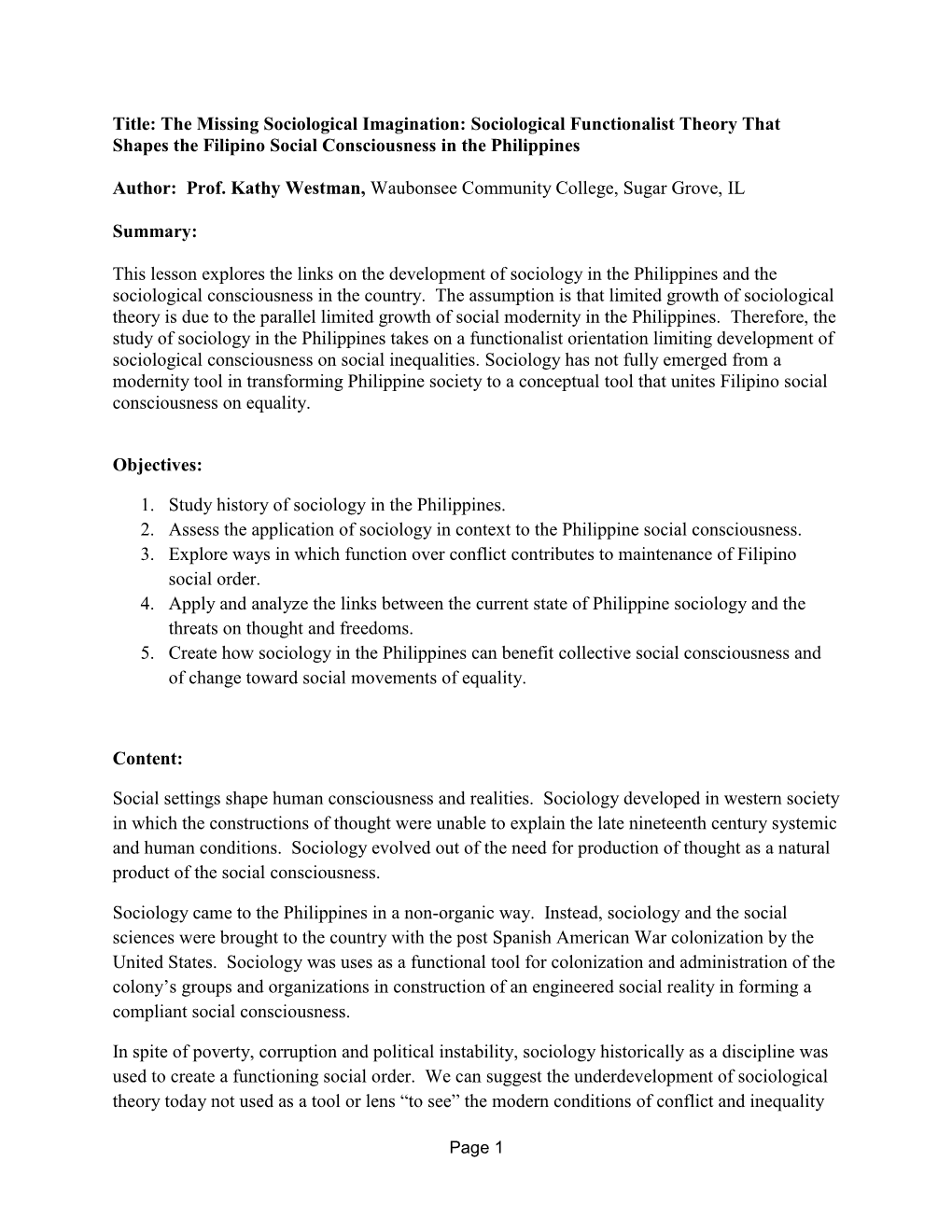 Sociological Functionalist Theory That Shapes the Filipino Social ...