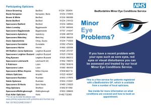 Minor Eye Problems?