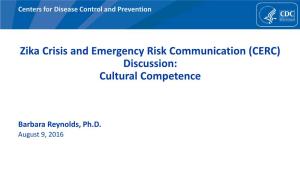 Zika Cerc Discussion Cultural Competence