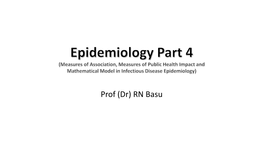 Epidemiology