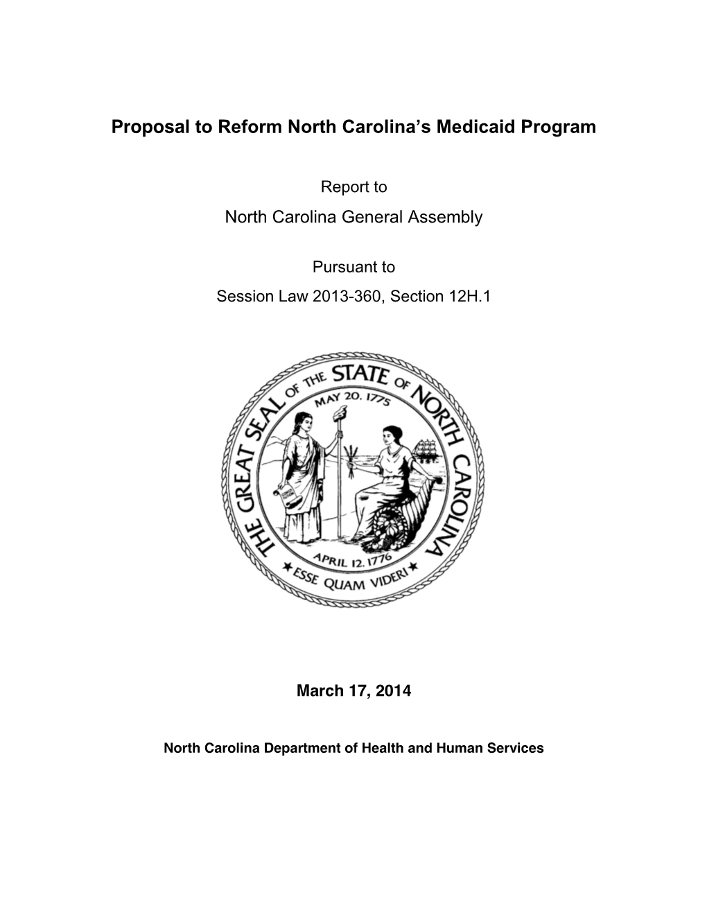 Nc Medicaid Reform