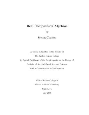 Real Composition Algebras by Steven Clanton