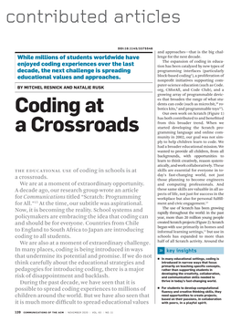 Coding at a Crossroads