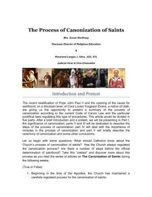 The Process of Canonization of Saints