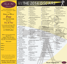 The 2014 Oscars