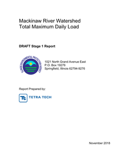 Mackinaw River Watershed Total Maximum Daily Load