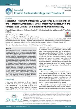 Successful Treatment of Hepatitis C, Genotype 3, Treatment Failure