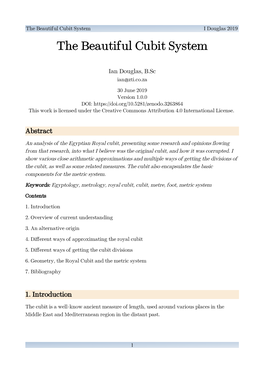 The Beautiful Cubit System I Douglas 2019 the Beautiful Cubit System