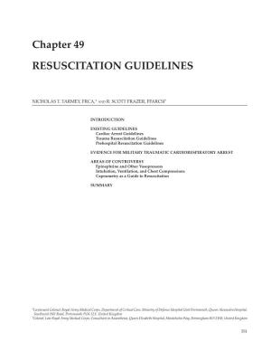 Chapter 49 Resuscitation Guidelines