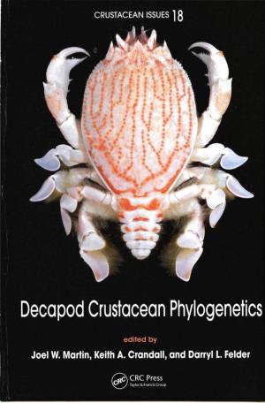 Decapod Crustacean Phylogenetics