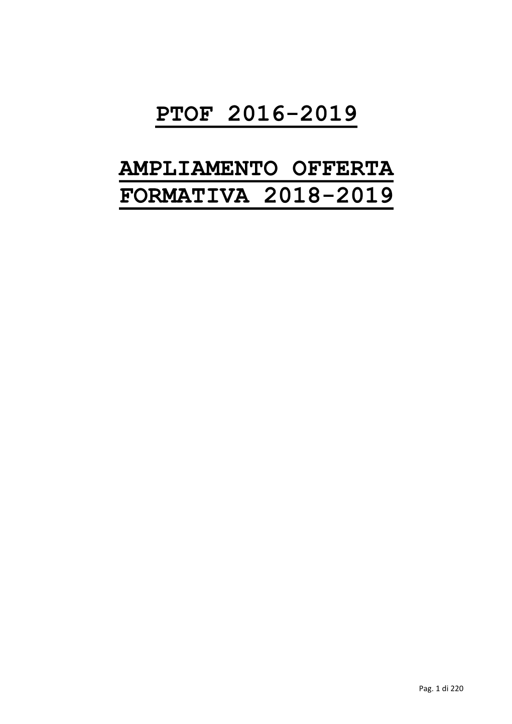 Prospetto "A" 1