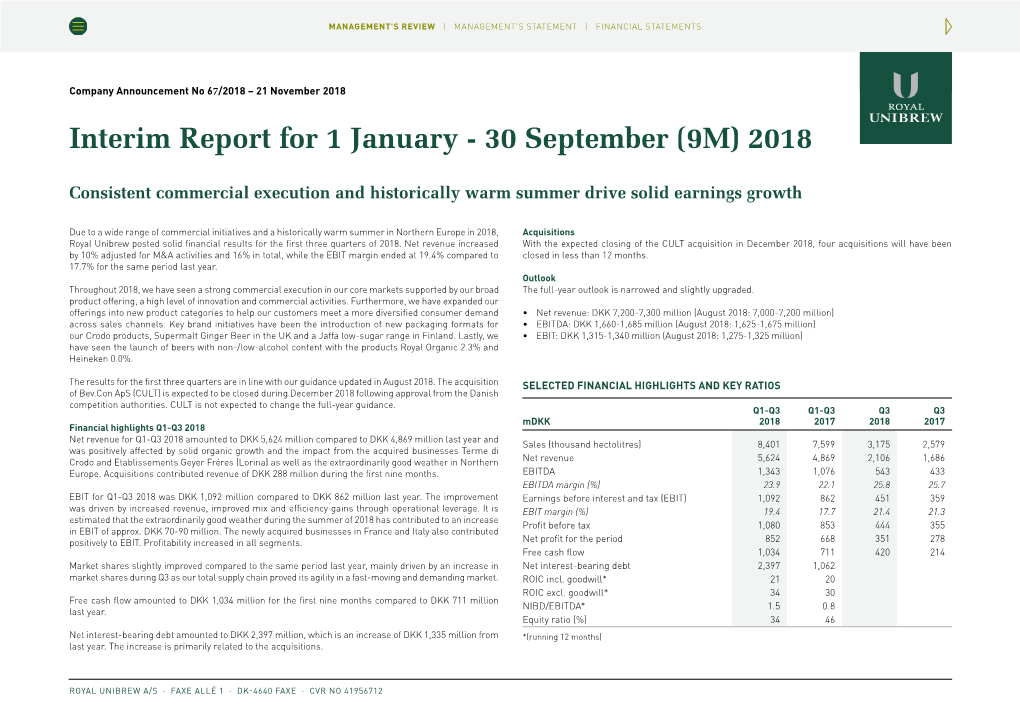 Q3 Interim Report