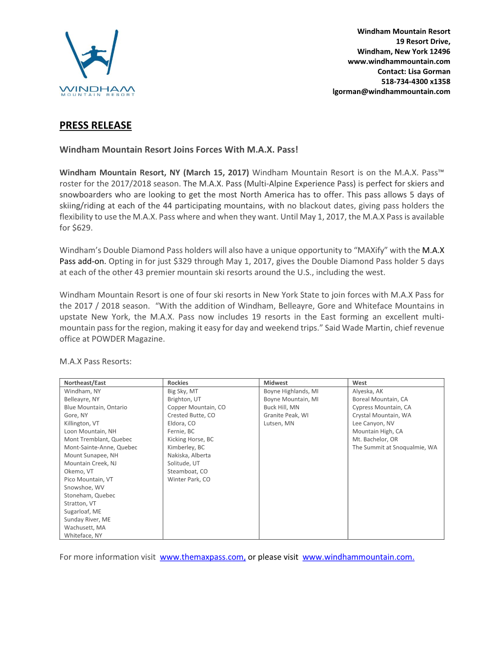 Press Release