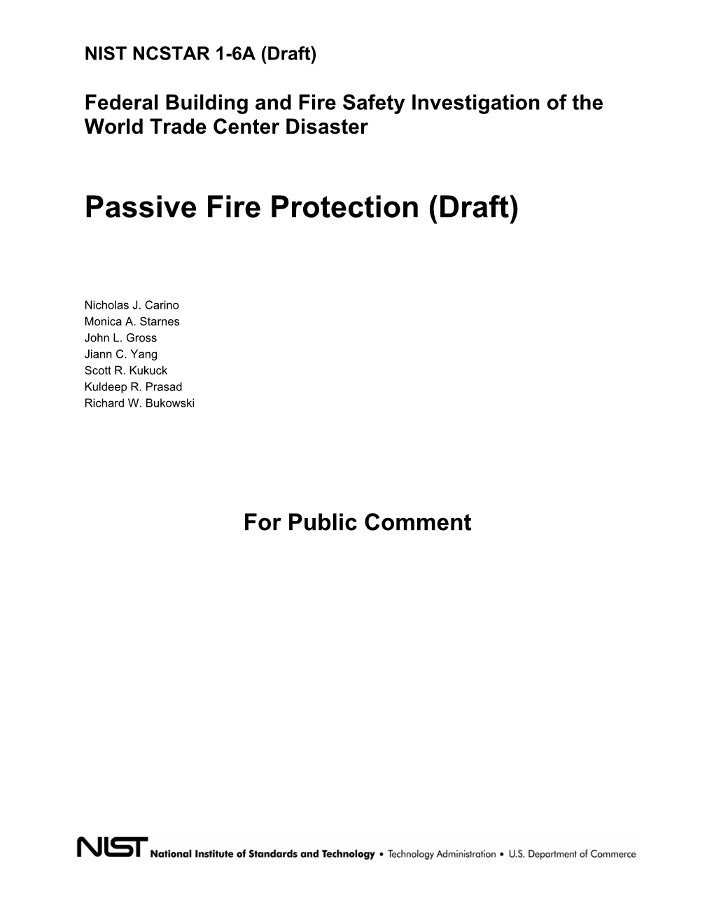 Passive Fire Protection (Draft)