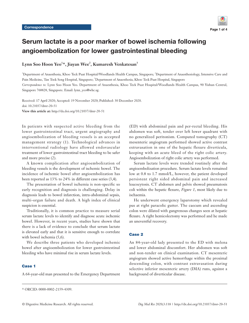 Serum Lactate Is a Poor Marker of Bowel Ischemia Following Angioembolization for Lower Gastrointestinal Bleeding