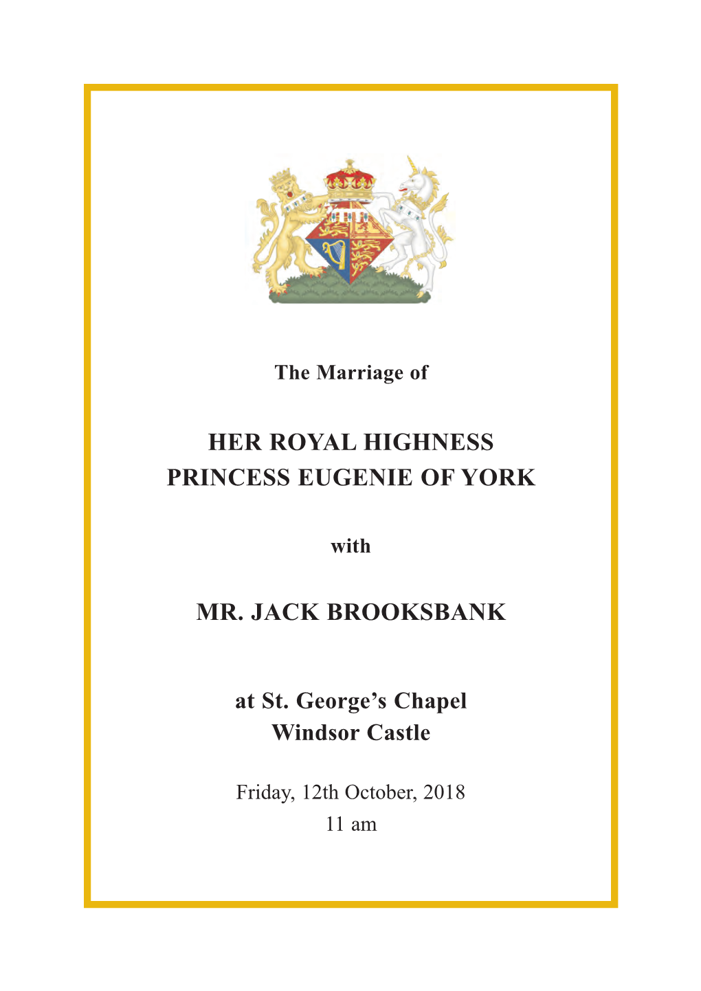 Her Royal Highness Princess Eugenie of York