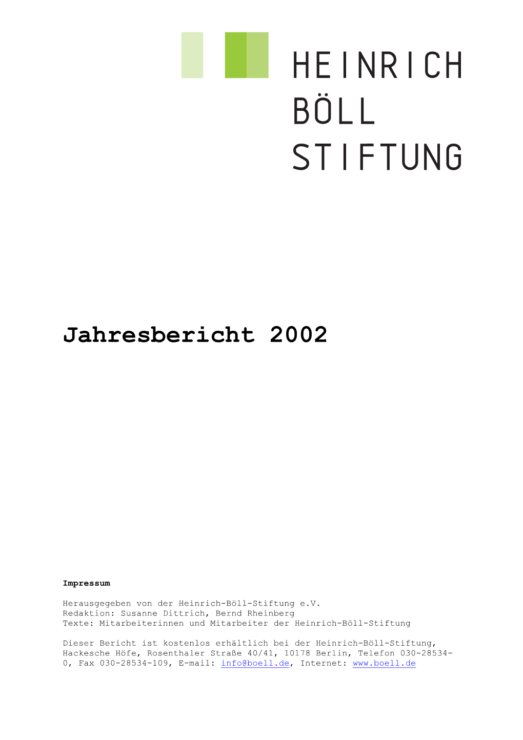 Jahresbericht 2002