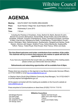 Agenda Reports Pack (Public) 05/06/2013, 19.00